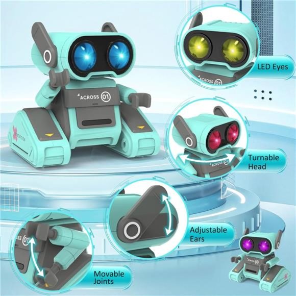 Remote Control Robot Toy for Kids, Rechargeable RC Robot w/ Auto-Demonstration - Picture 3 of 6